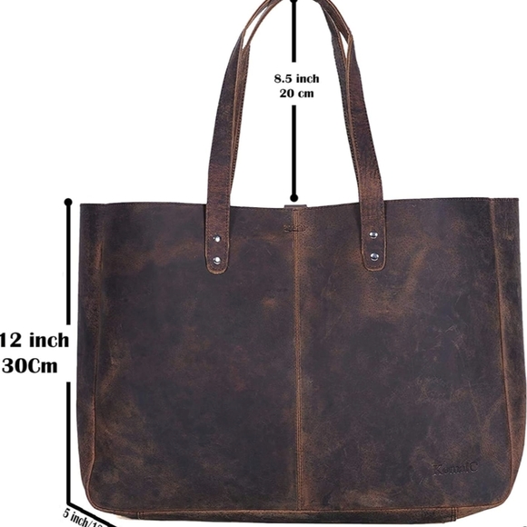 Beautiful leather tote bag - Picture 4 of 6